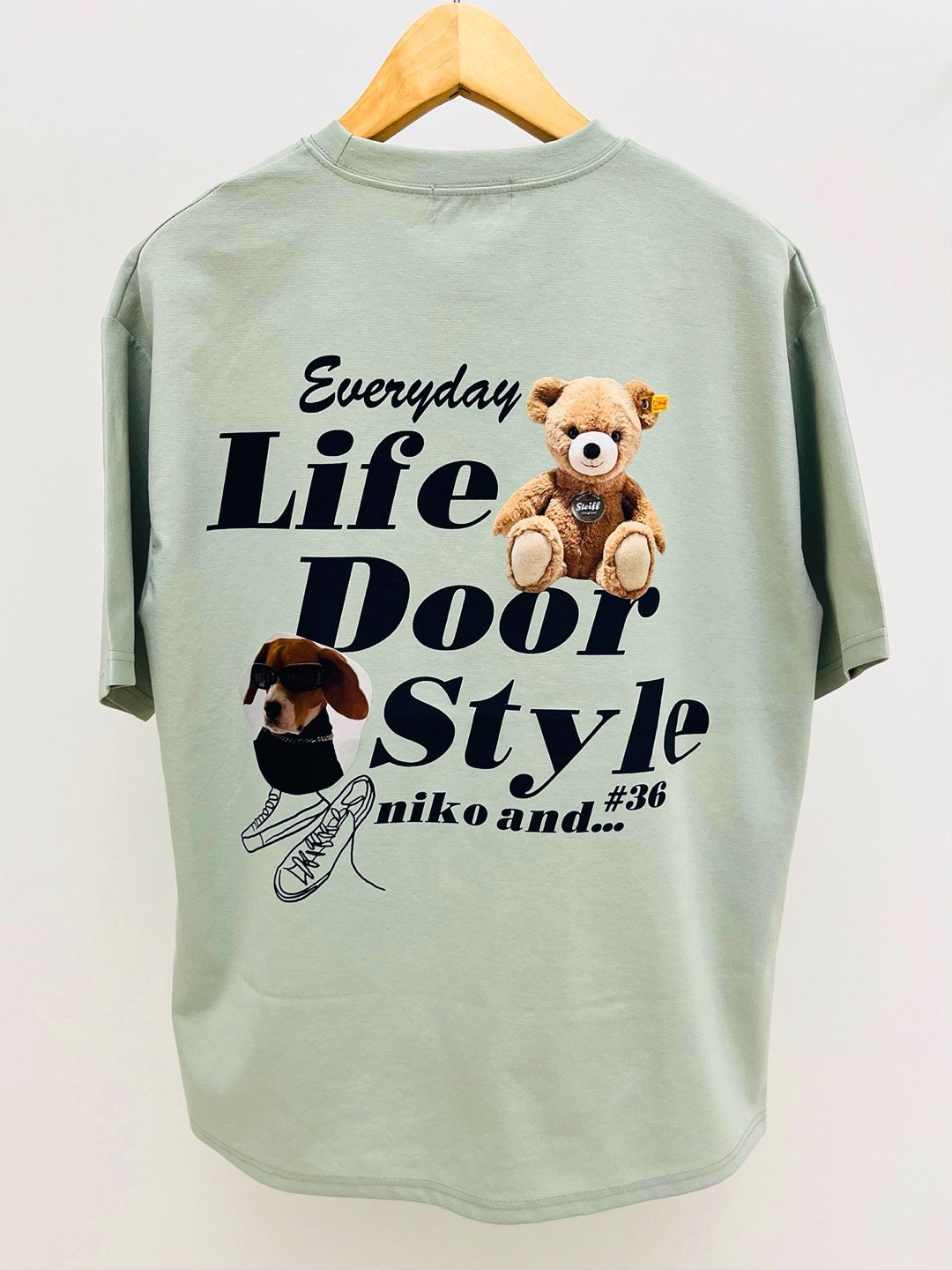 Life Door Style竹節棉短袖T恤