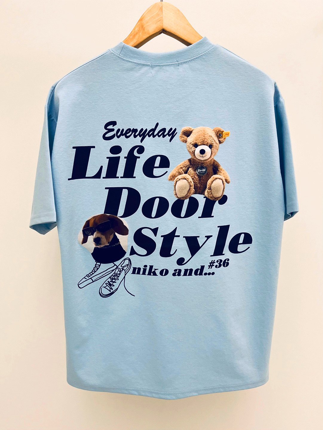 Life Door Style竹節棉短袖T恤