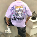 2ND厭世貓戴柴犬帽短袖T恤