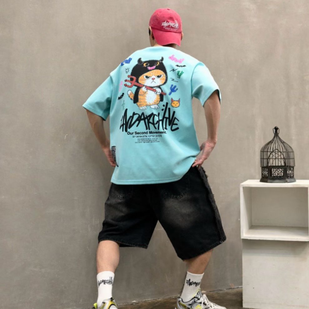 2ND小魔鬼橘貓短袖T恤