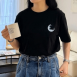 殘月印花圓領短袖T
