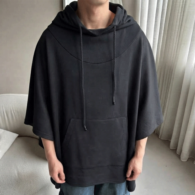 暗黑風連帽披肩斗篷上衣