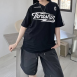 V領美式賽車風短袖T恤