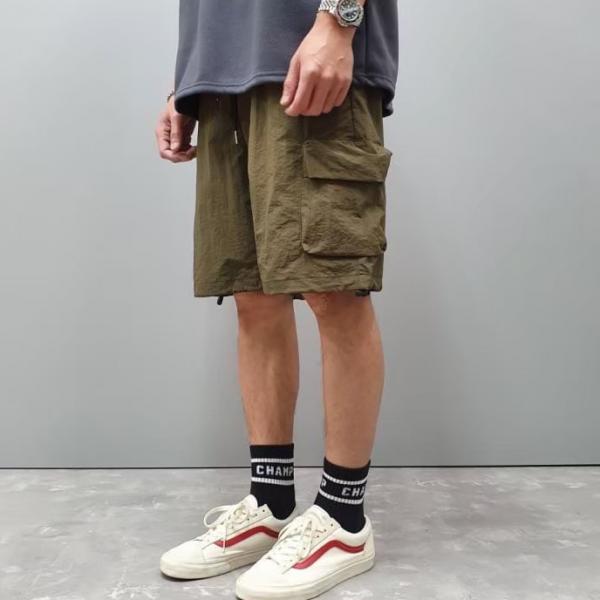 口袋工裝短褲