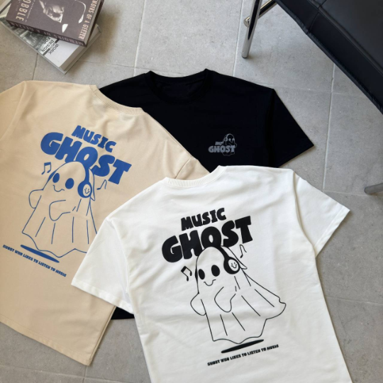 Music Ghost短袖T恤