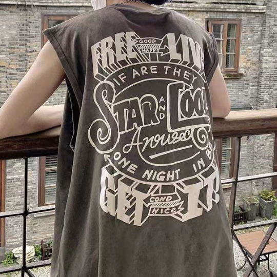 STAR and Cool背大英文字背心