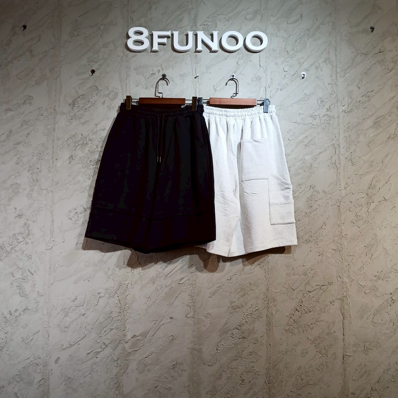 多袋休閒素色短褲