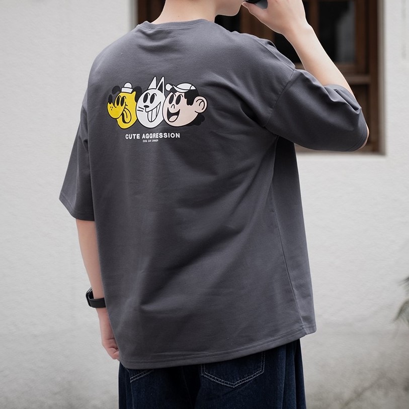 貓狗人丸子夥伴短袖T恤